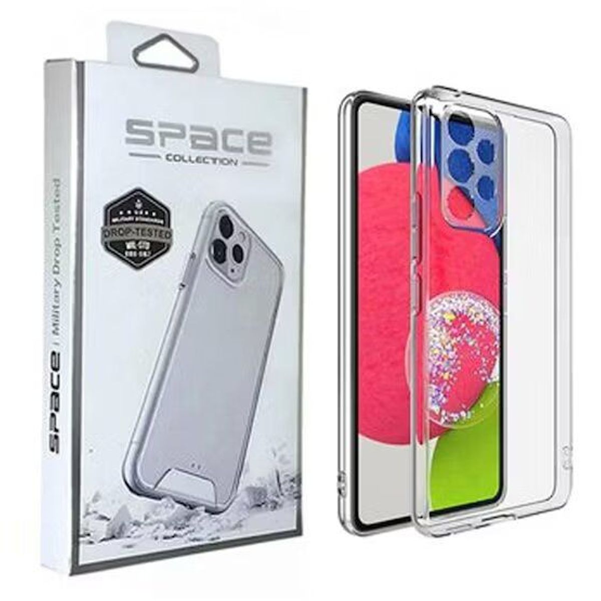 CASE - Case funda space drop para samsung a53  mica de vidrio 21d