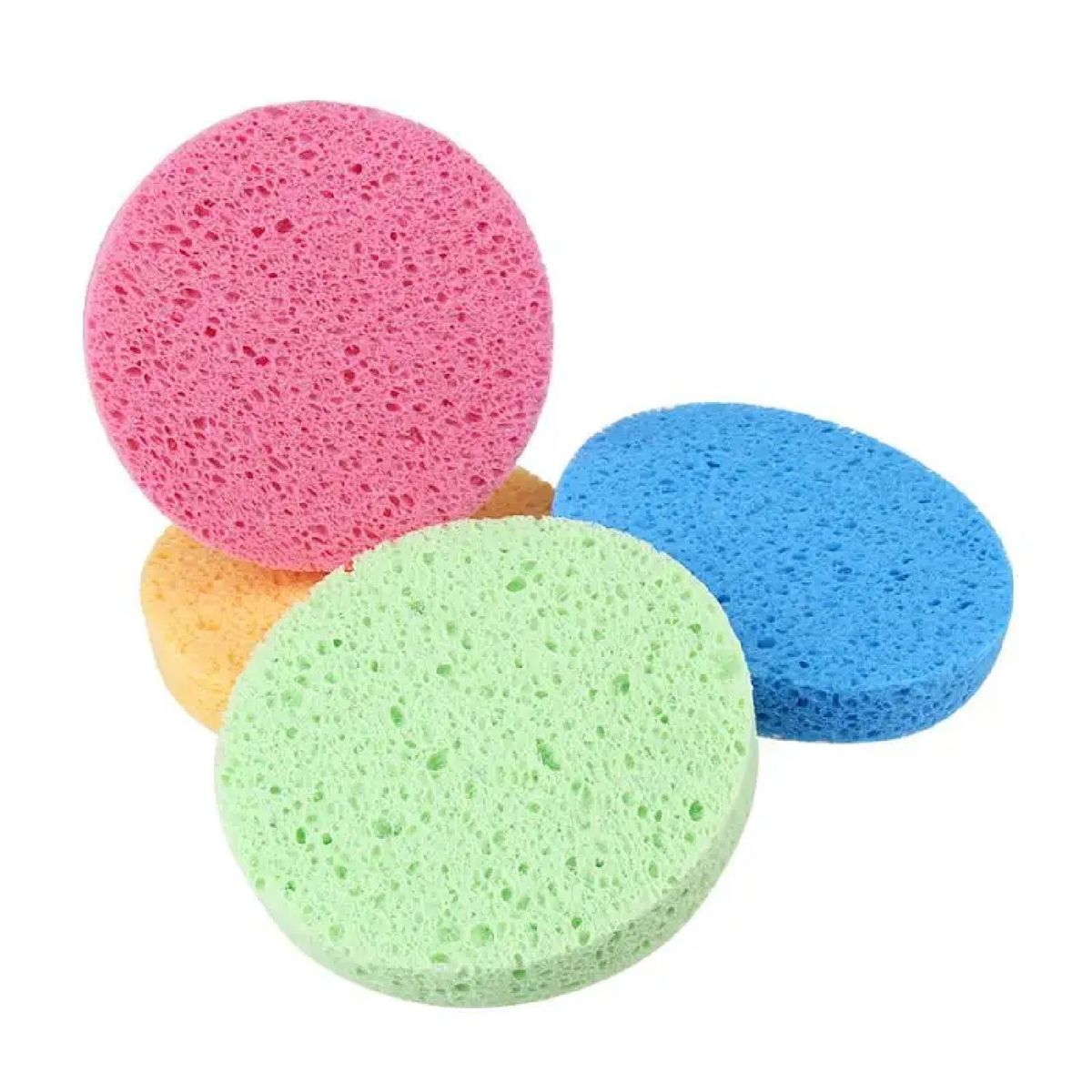 GENERICO - 2 Esponja Exfoliante De Celulosa Natural Limpieza Facial 2 u