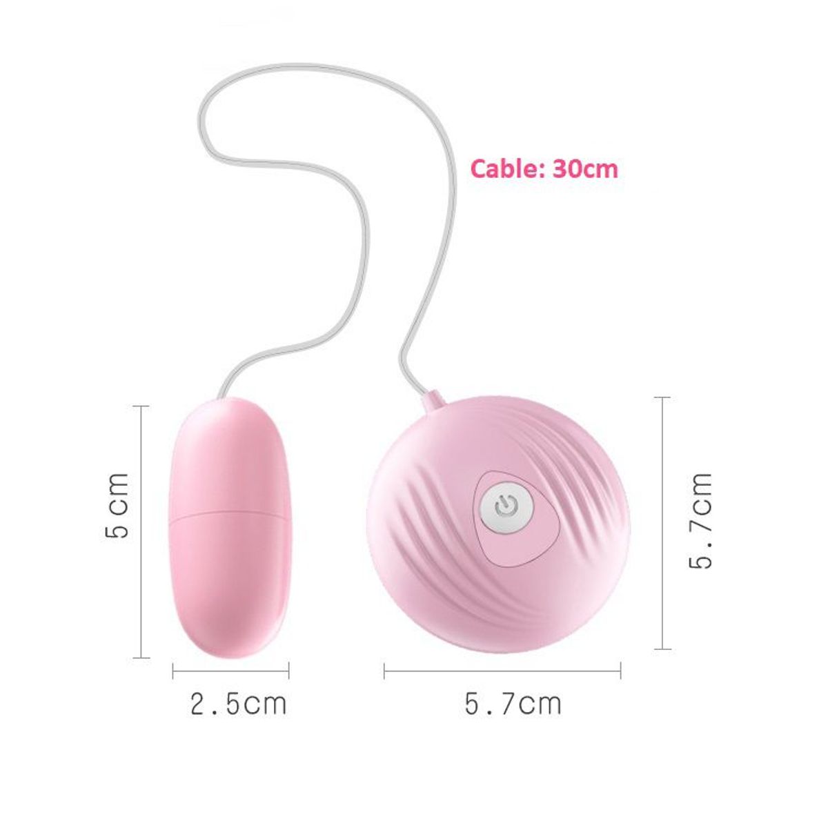 GENERICO - Potente mini Vibrador 2 velocidades 30cm cable