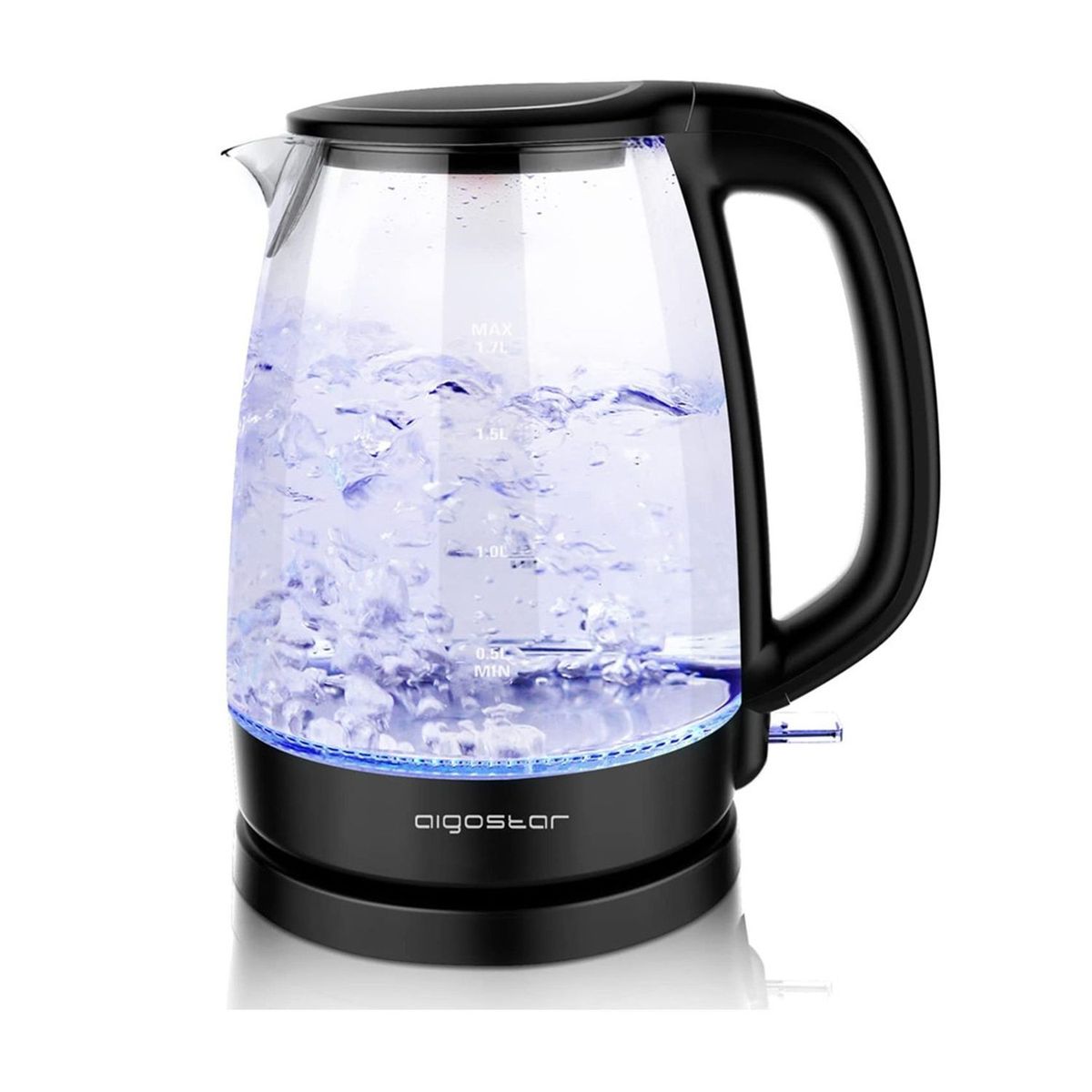 GENERICO - Hervidor Aigostar 300104GOM vidrio con iluminación 2200 watts