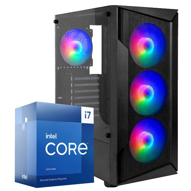 INTEL - Computadora Pc Intel Core i7 13700 RAM 16GB SSD 500GB (13° Generación)