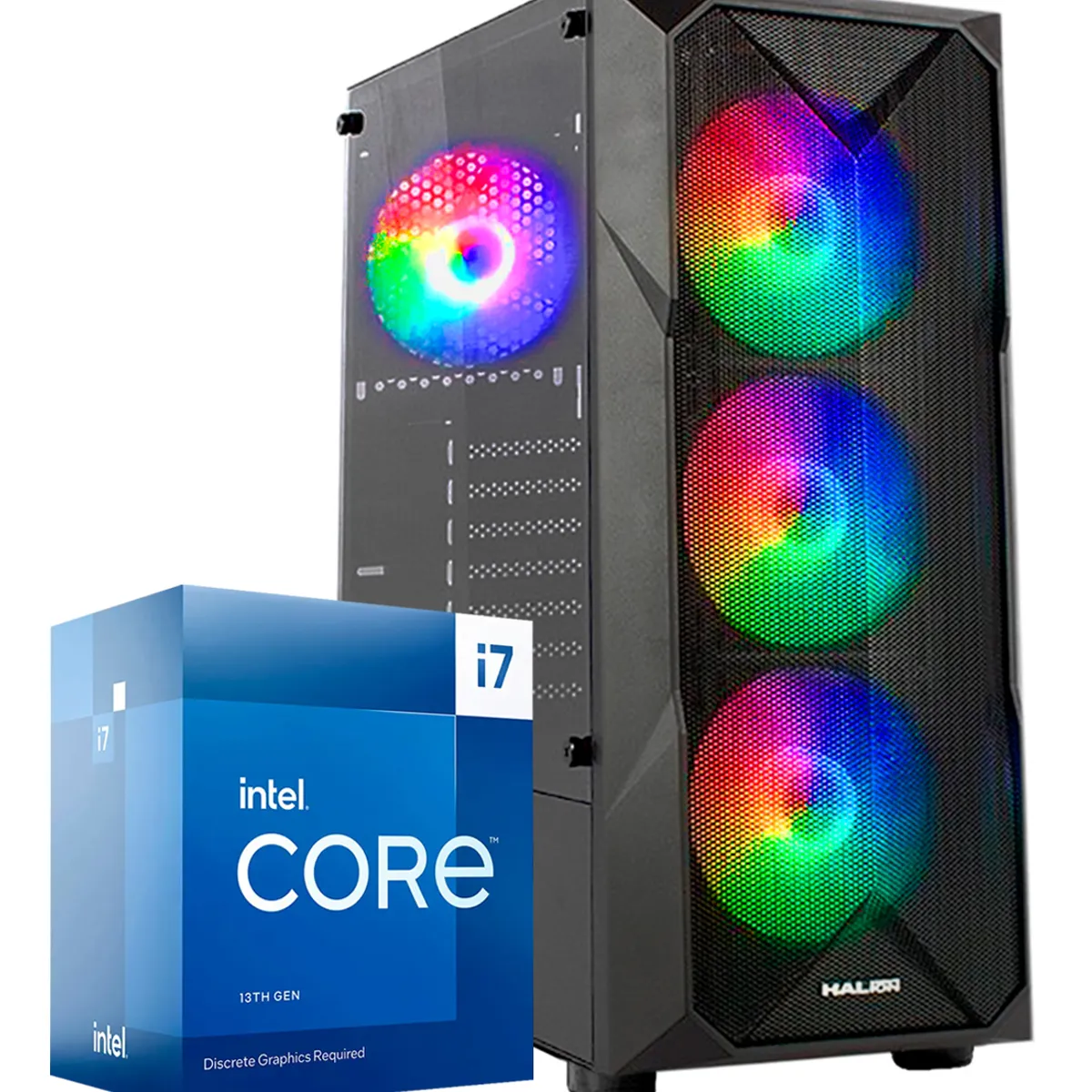 INTEL - CPU Pc Intel Core i7 13700 RAM 32GB 500GB (13° Generación) Wifi Bluetooth