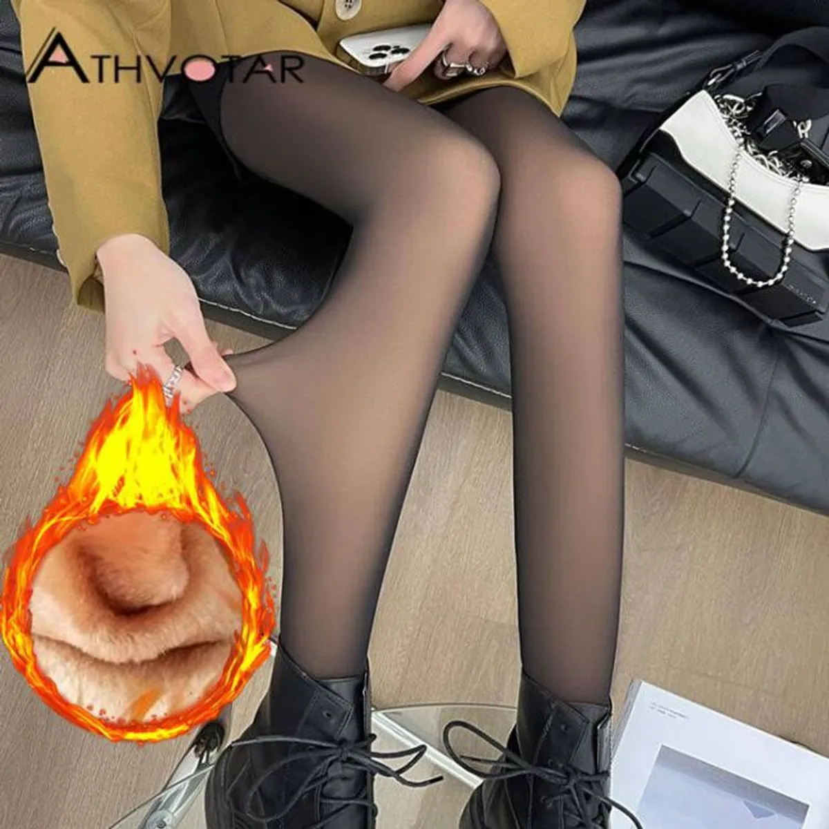 GENERICO - Panty Calentador  Panty Realista Efecto Piel Abrigador