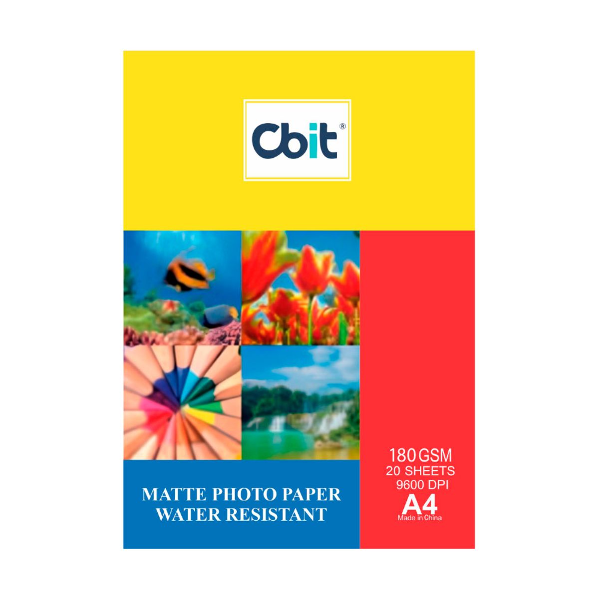 GENERICO - Papel Fotográfico Mate A4 CBIT 20h 180g