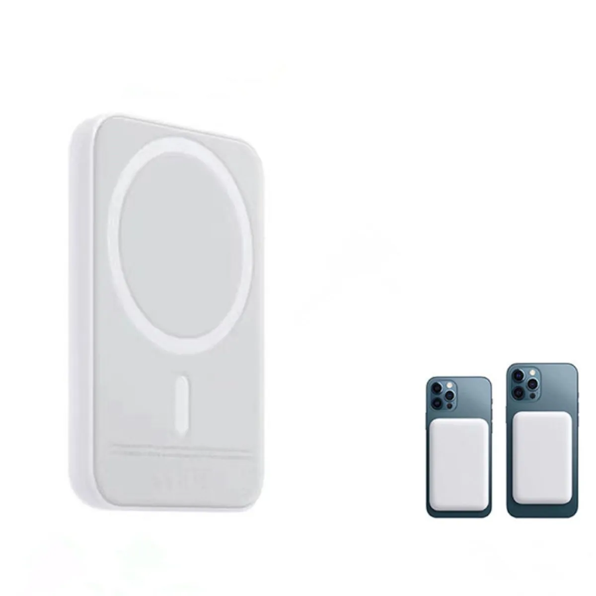 GENERICO - Cargador Portátil  Magsafe Inalámbrico Blanco