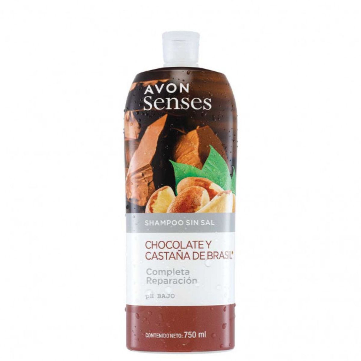 AVON - Shampoo Senses Chocolate y Castaña de Brasil 750 ml