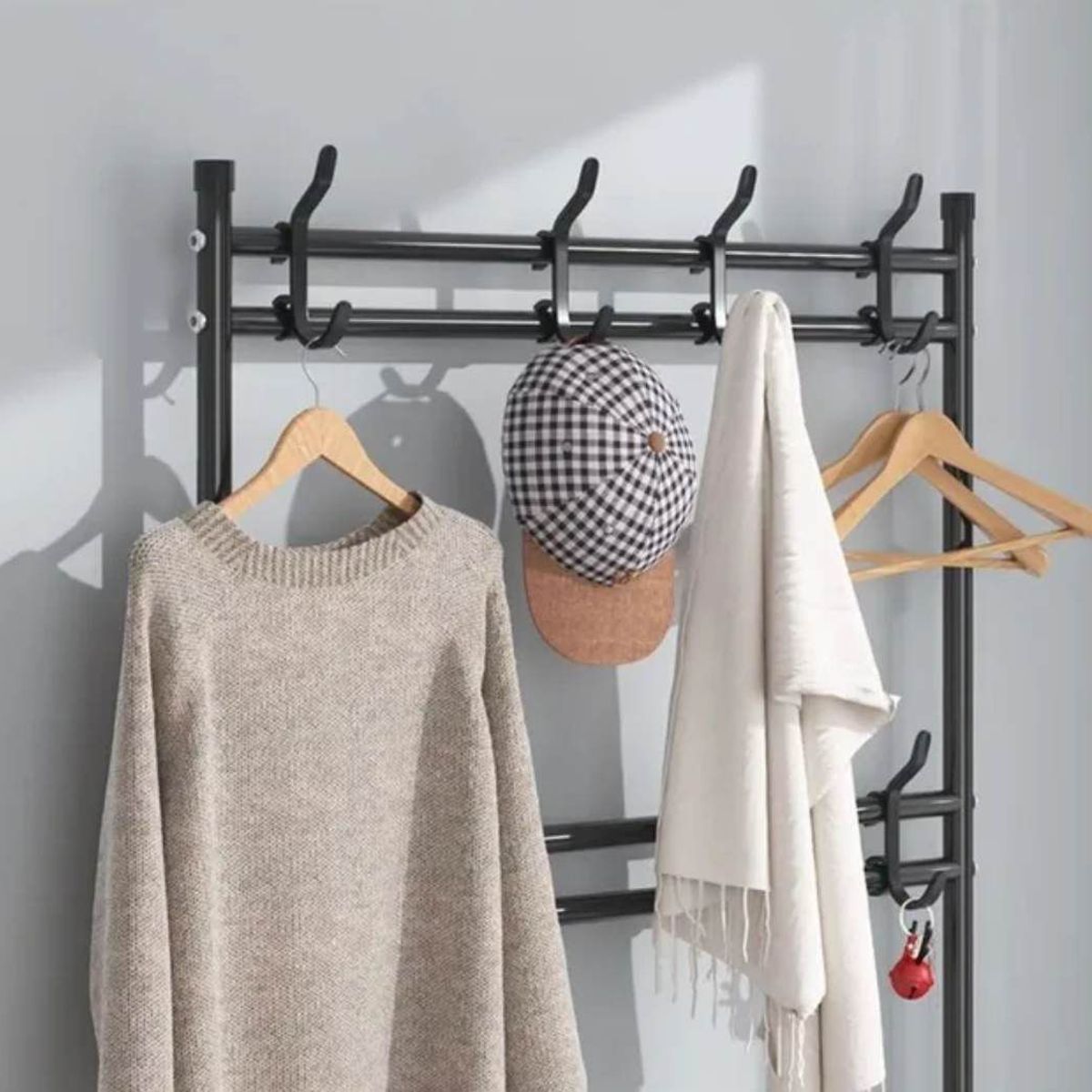 GENERICO - Zapatera Organizador de Calzado Zapatos de 5 Niveles Multiusos Negro