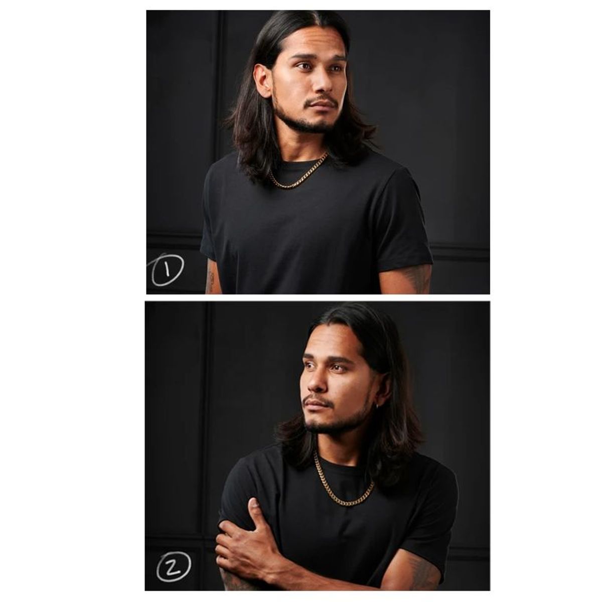 IMPORTADO MC - Cadena collar cubano hombre acero inoxidable dorado