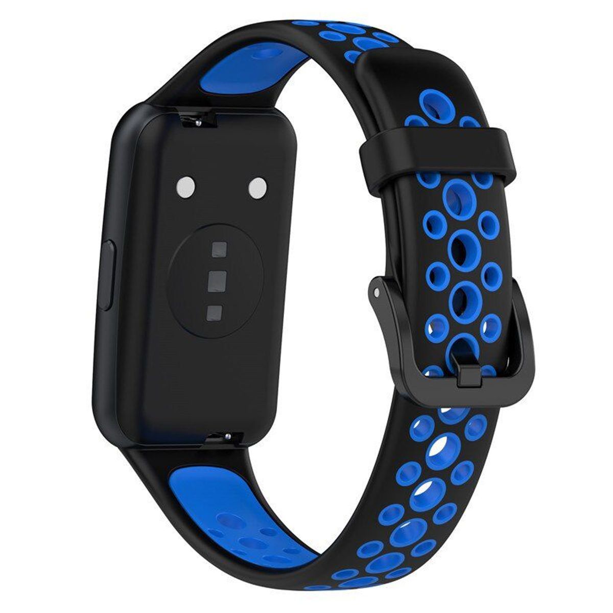 GENERICO - Correa Silicona Sport para HUAWEI BAND 7 - N/Azul