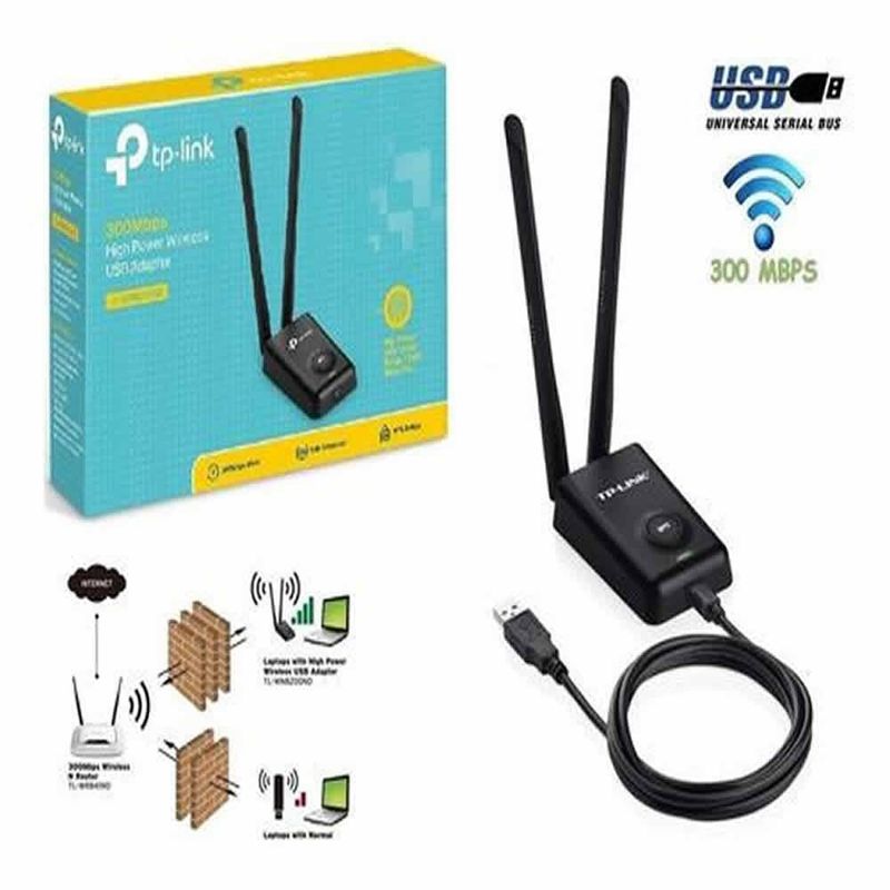 TP LINK - Adaptador USB Inalámbrico 300Mbps TL-WN8200ND
