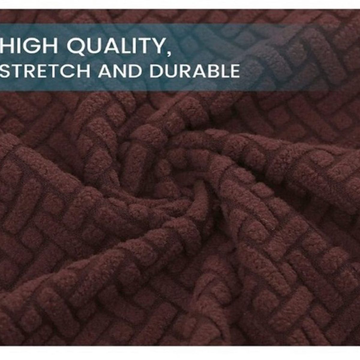 GENERICO - Funda De Silla De ComedorFunda De Silla Ajustable Elástica-6PCS Marron