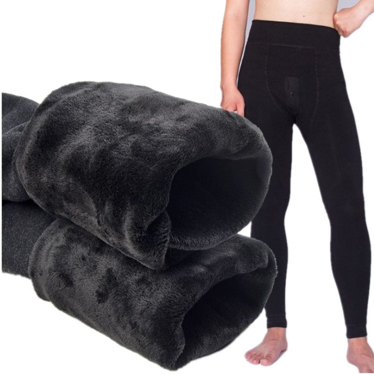 GENERICO - PANTALON CALENTADOR VARON DE PELUCHE