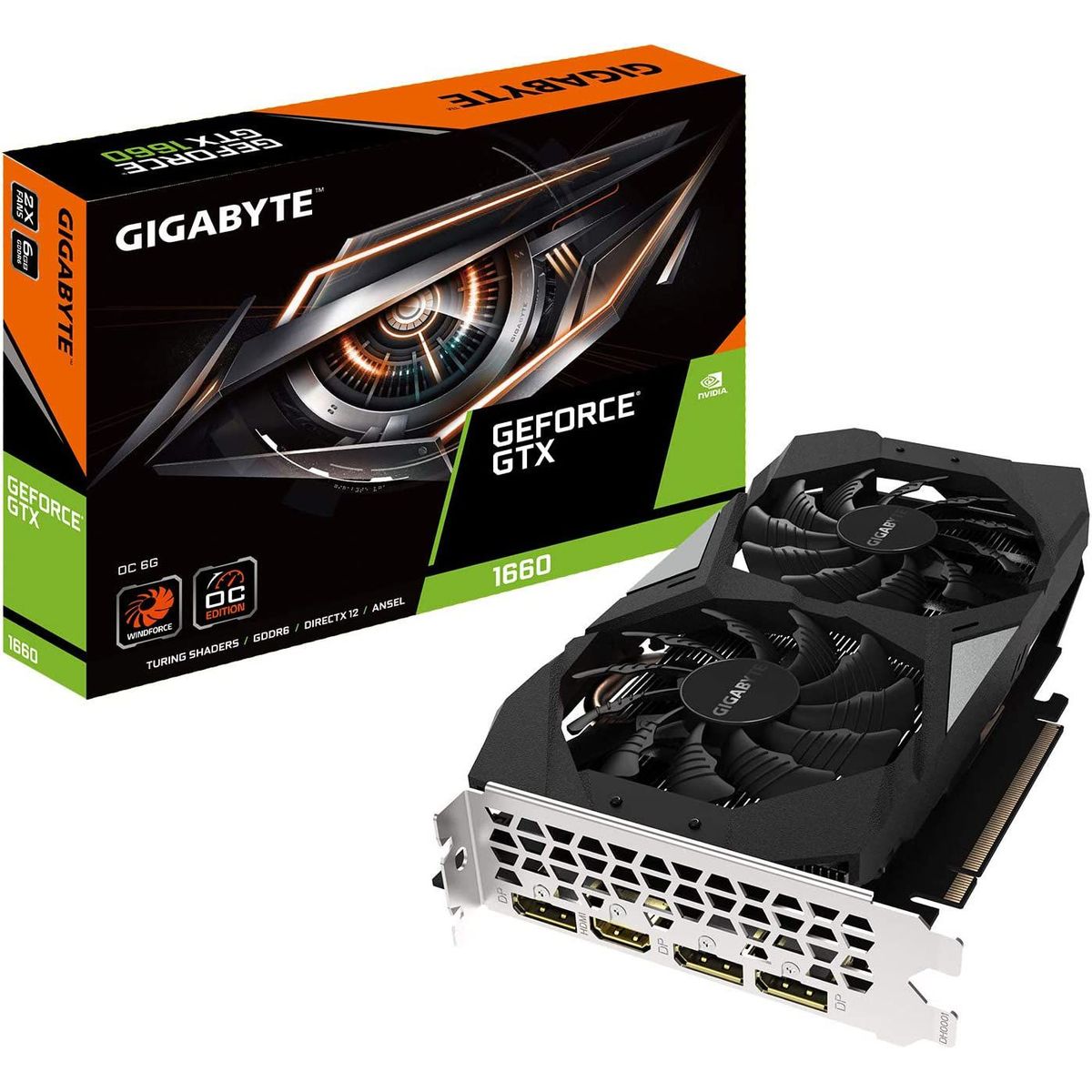 GIGABYTE - Tarjeta de Video GIGABYTE Nvidia GTX 1660 6GB GDDR6