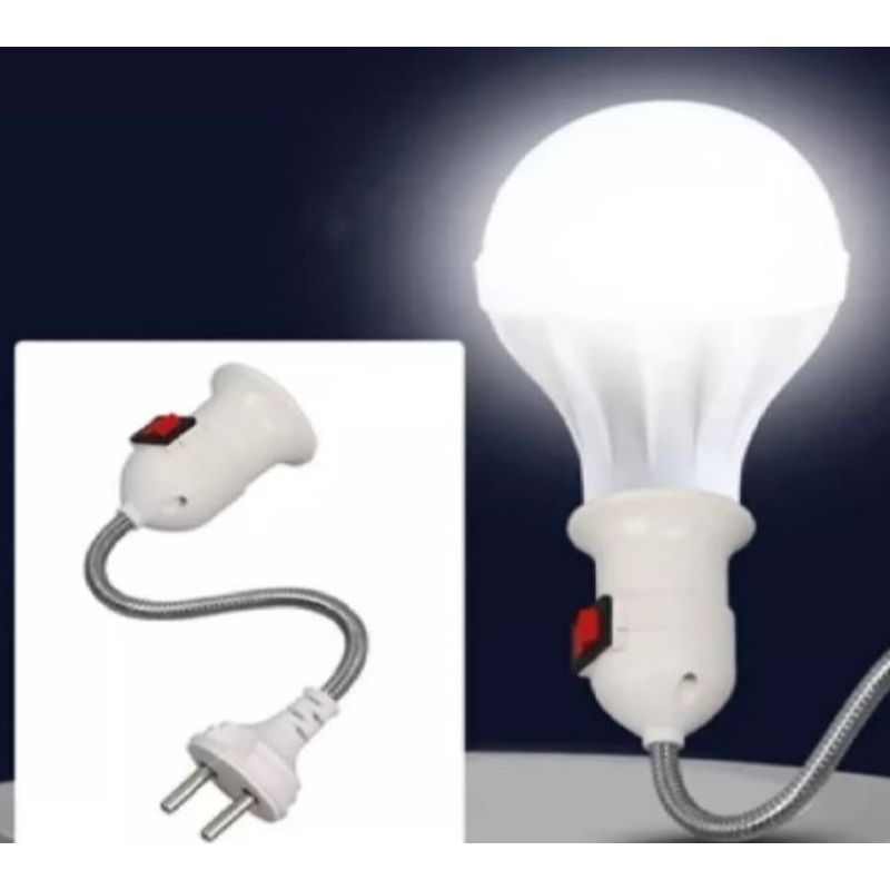 GENERICO - Socket Foco Con Enchufe   Swich Encendido Apagado
