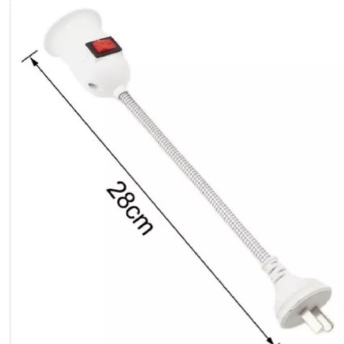 GENERICO - Socket Foco Con Enchufe   Swich Encendido Apagado