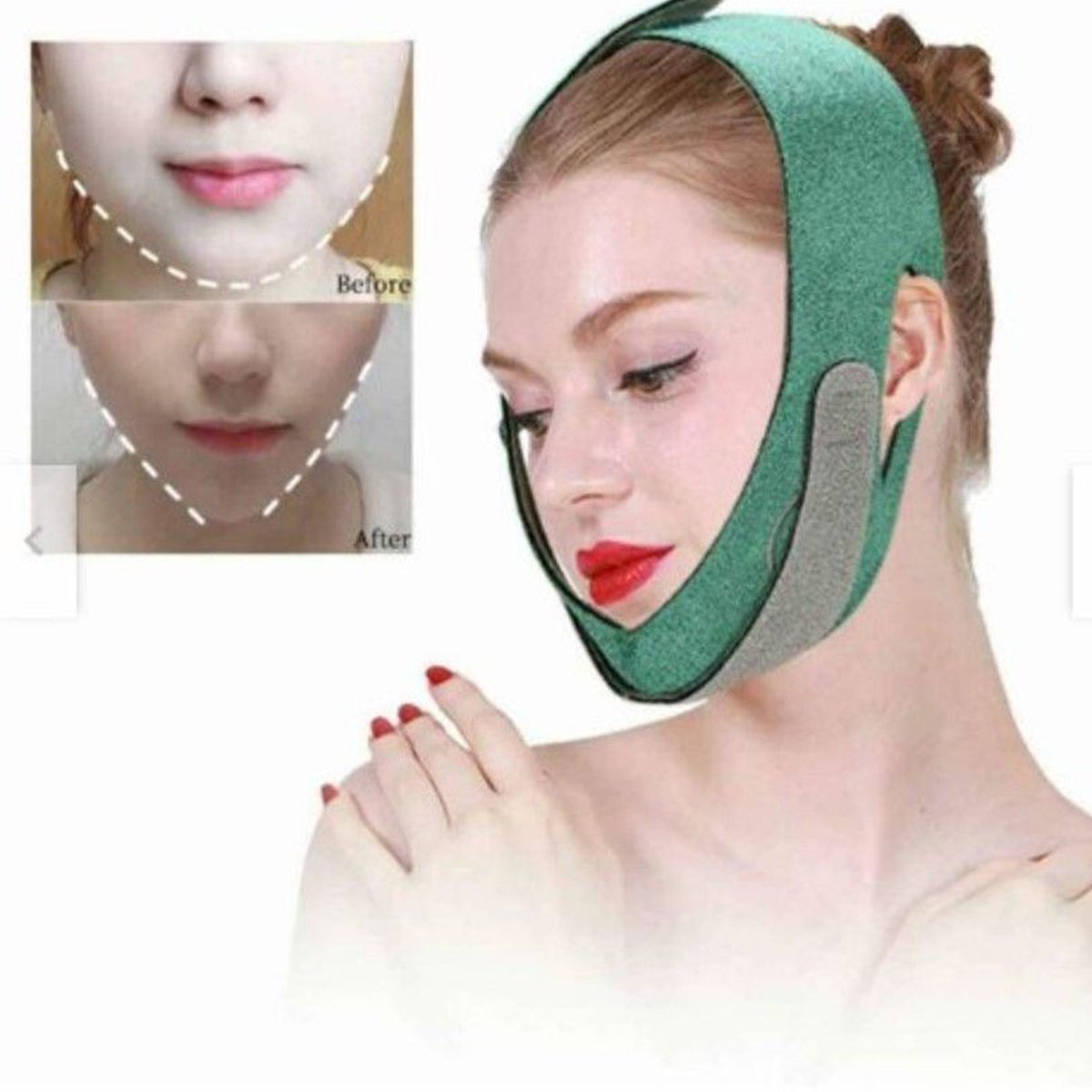 GENERICO - Reductor De Papada Faja Mentonera Reductora Facial Adelgaza