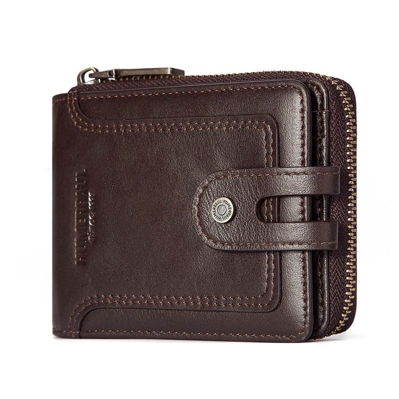 GENERICO - BILLETERA HOMBRE HUMERPAUL - CUERO ORIGINAL CON CIERRE GRANDE