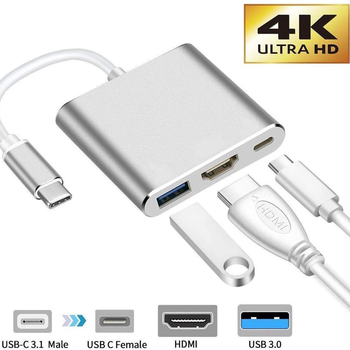 GENERICO - Adaptador USB-C a HDMI dock para nintendo switch