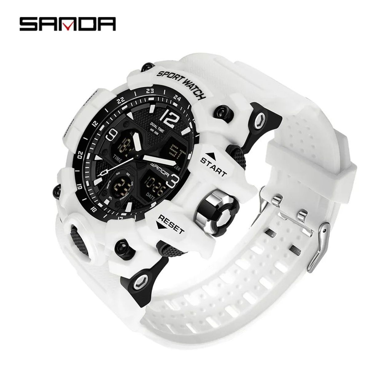 SANDA - Reloj Deportivo Sanda Tipo G Shock Resistente Metal