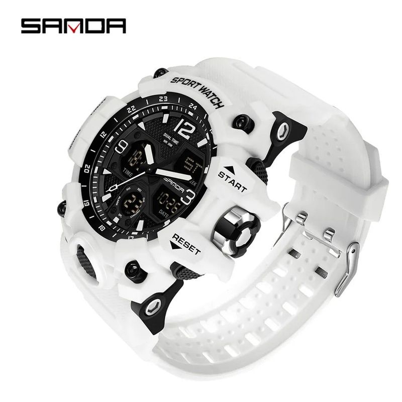 SANDA - Reloj Deportivo Sanda Tipo G Shock Resistente Metal