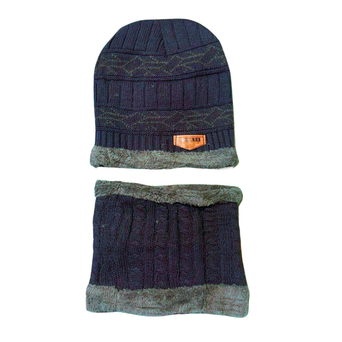 GENERICO - GORRO Y CHALINA  CON CUELLERA