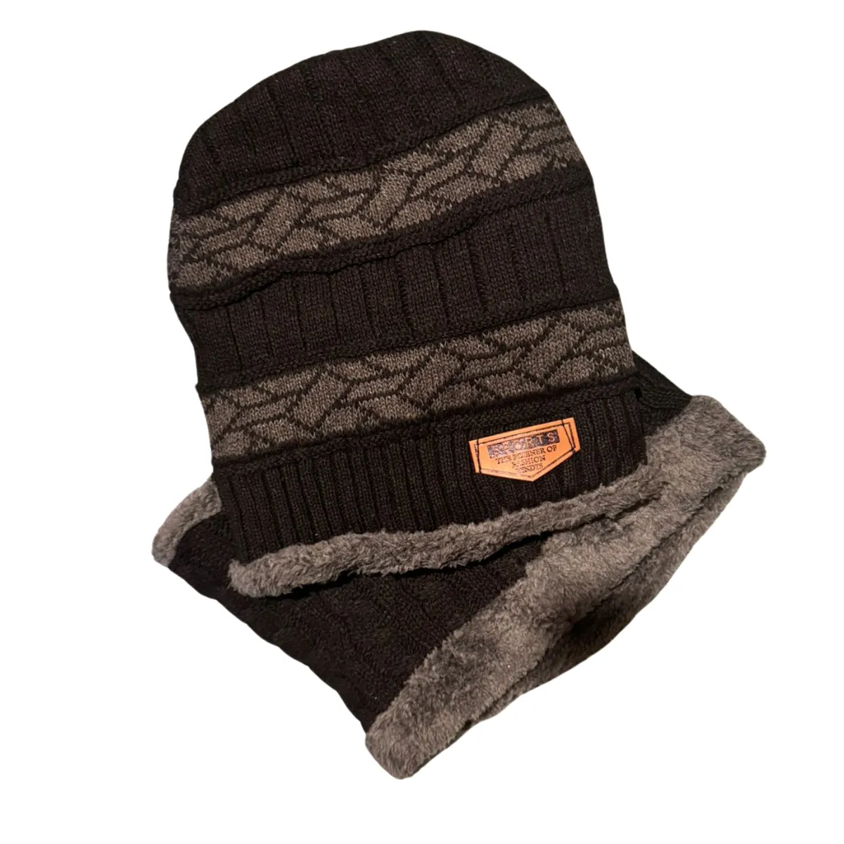 GENERICO - GORRO Y CHALINA  CON CUELLERA