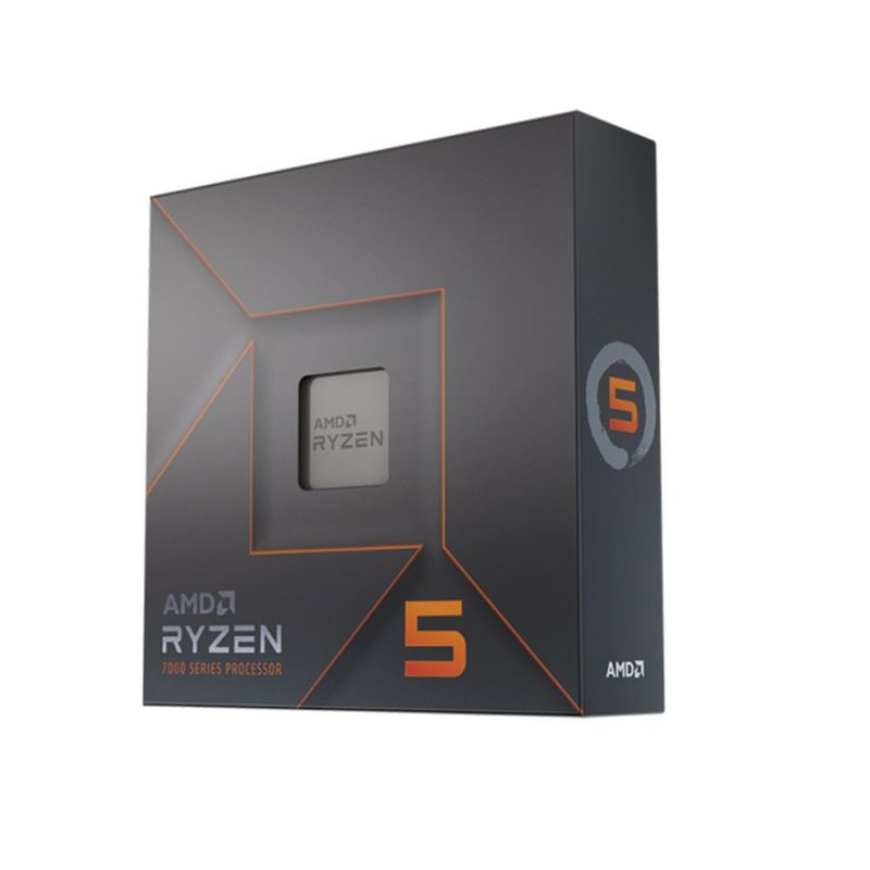 AMD - Procesador AMD Ryzen 5 7600X 4.7-5.3GHz 32MB L3 6-Core AM5 5nm 105W
