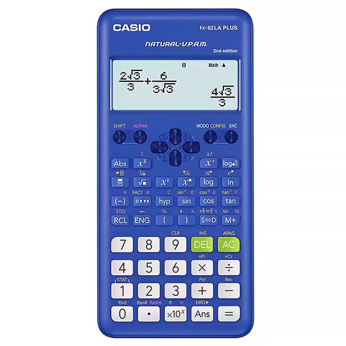 CASIO - Calculadora Casio Fx-82la PLUS 2da Edición Azul