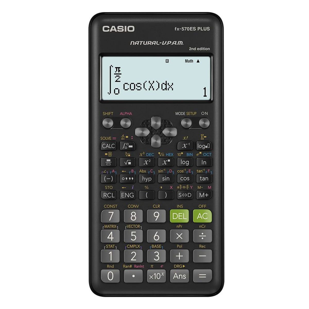 CASIO - Calculadora CASIO FX-570ES PLUS 2da Edición Color Negro