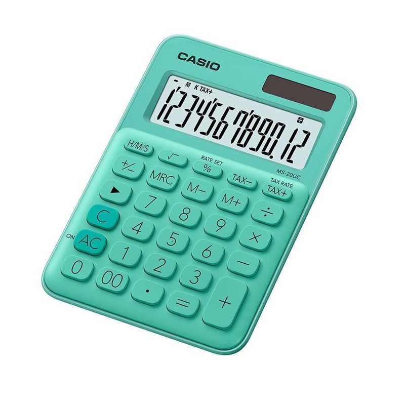 CASIO - Calculadora Casio MS-20 UC Color Verde