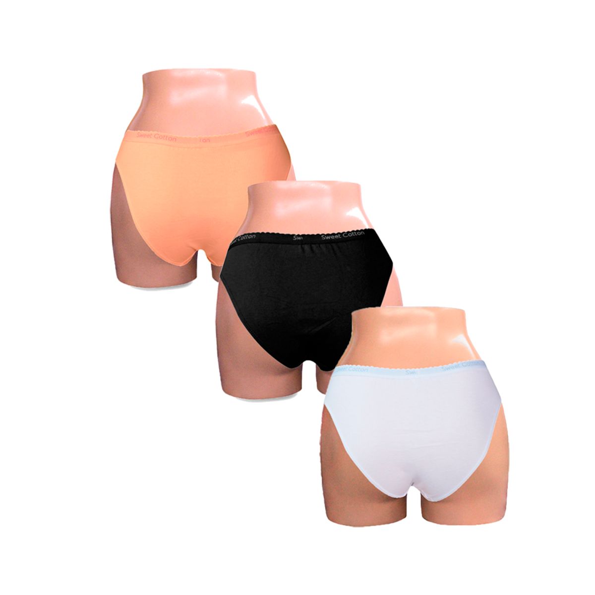 SWEET COTTON - Pack x3 Bikini Sweet Cotton Multicolor 1