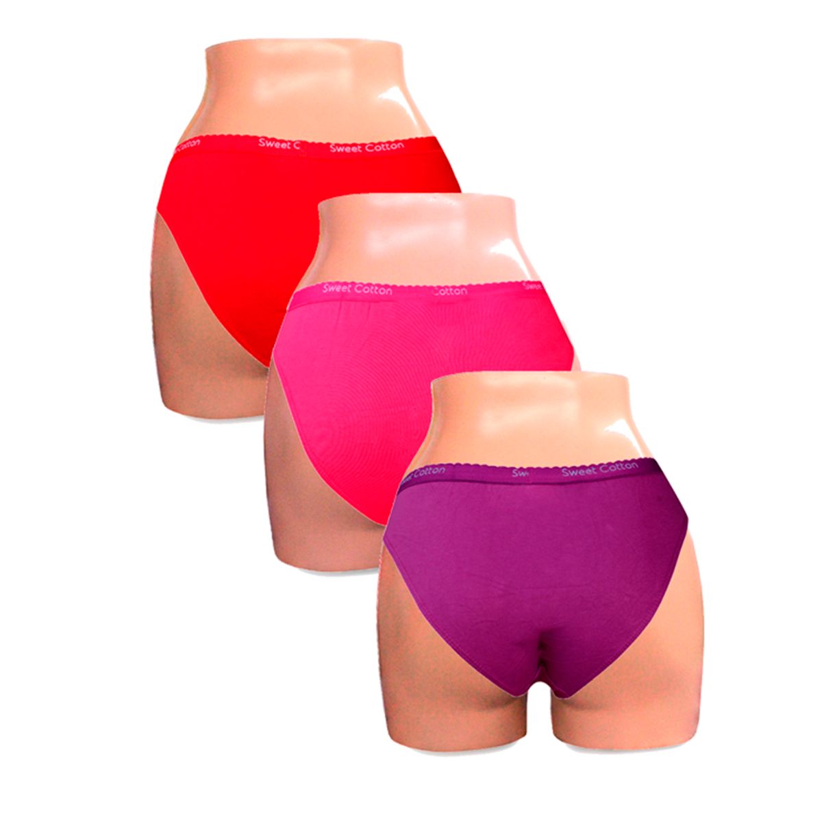SWEET COTTON - Pack x3 Bikini Sweet Cotton Multicolor 2