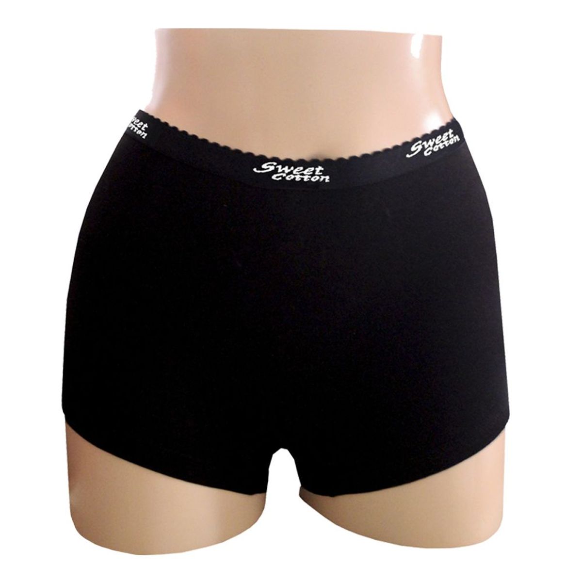 SWEET COTTON - Bóxer Deportivo de Algodón Sweet Cotton Negro