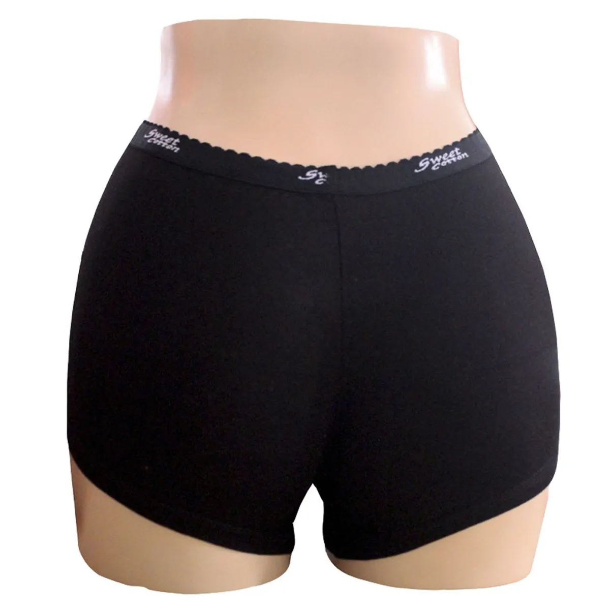 SWEET COTTON - Bóxer Deportivo de Algodón Sweet Cotton Negro