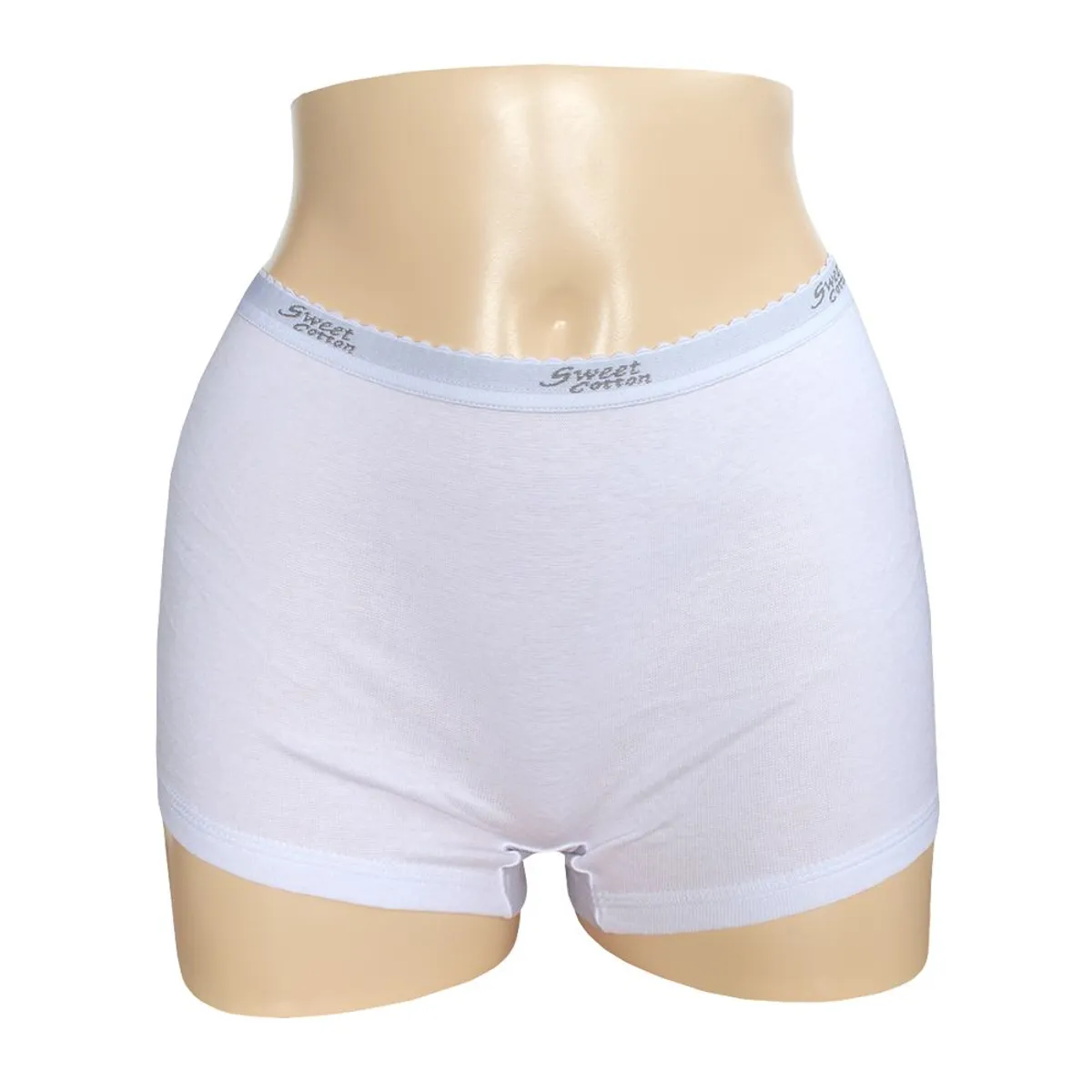 SWEET COTTON - Bóxer Deportivo de Algodón Sweet Cotton Blanco