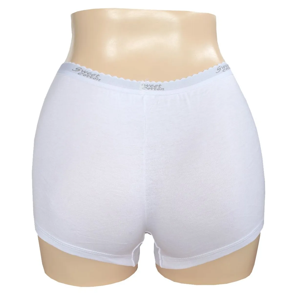 SWEET COTTON - Bóxer Deportivo de Algodón Sweet Cotton Blanco
