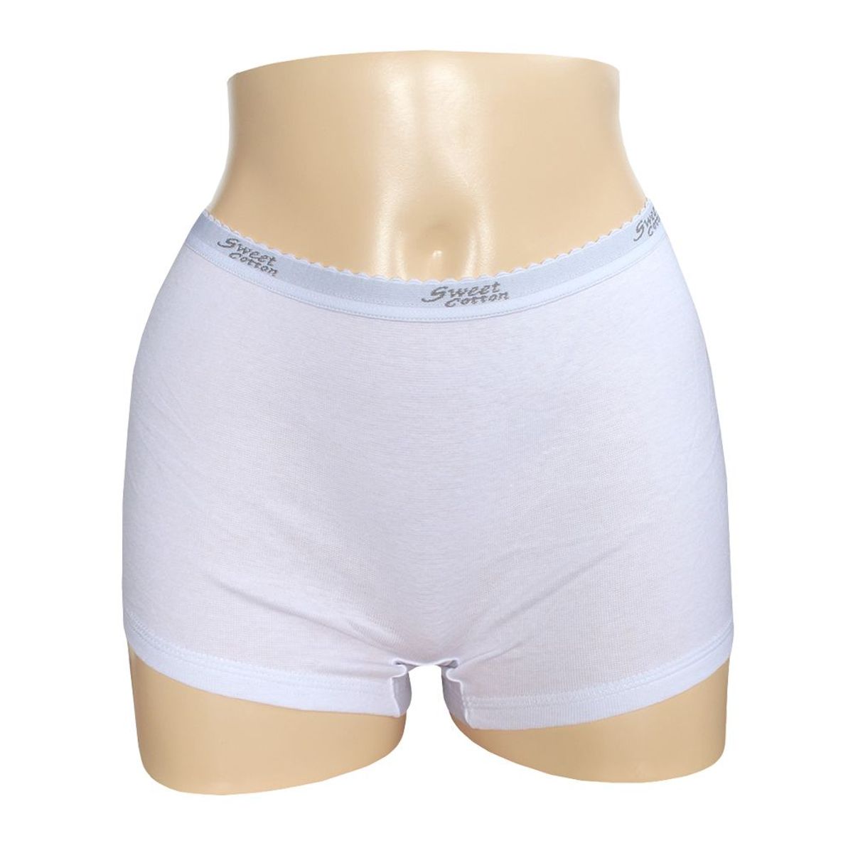 SWEET COTTON - Bóxer Deportivo de Algodón Sweet Cotton Blanco