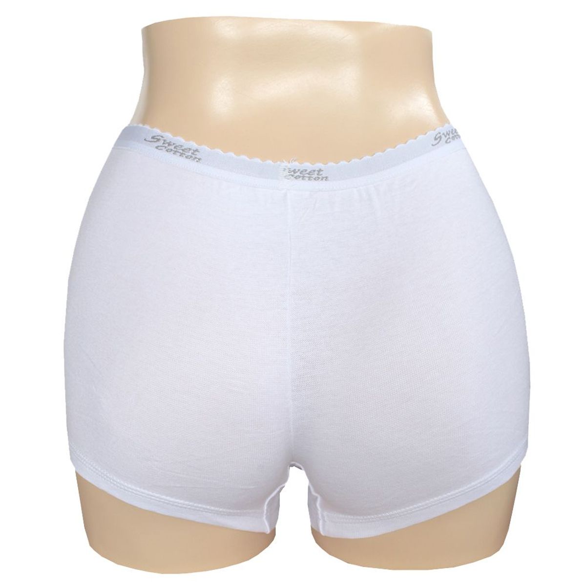 SWEET COTTON - Bóxer Deportivo de Algodón Sweet Cotton Blanco