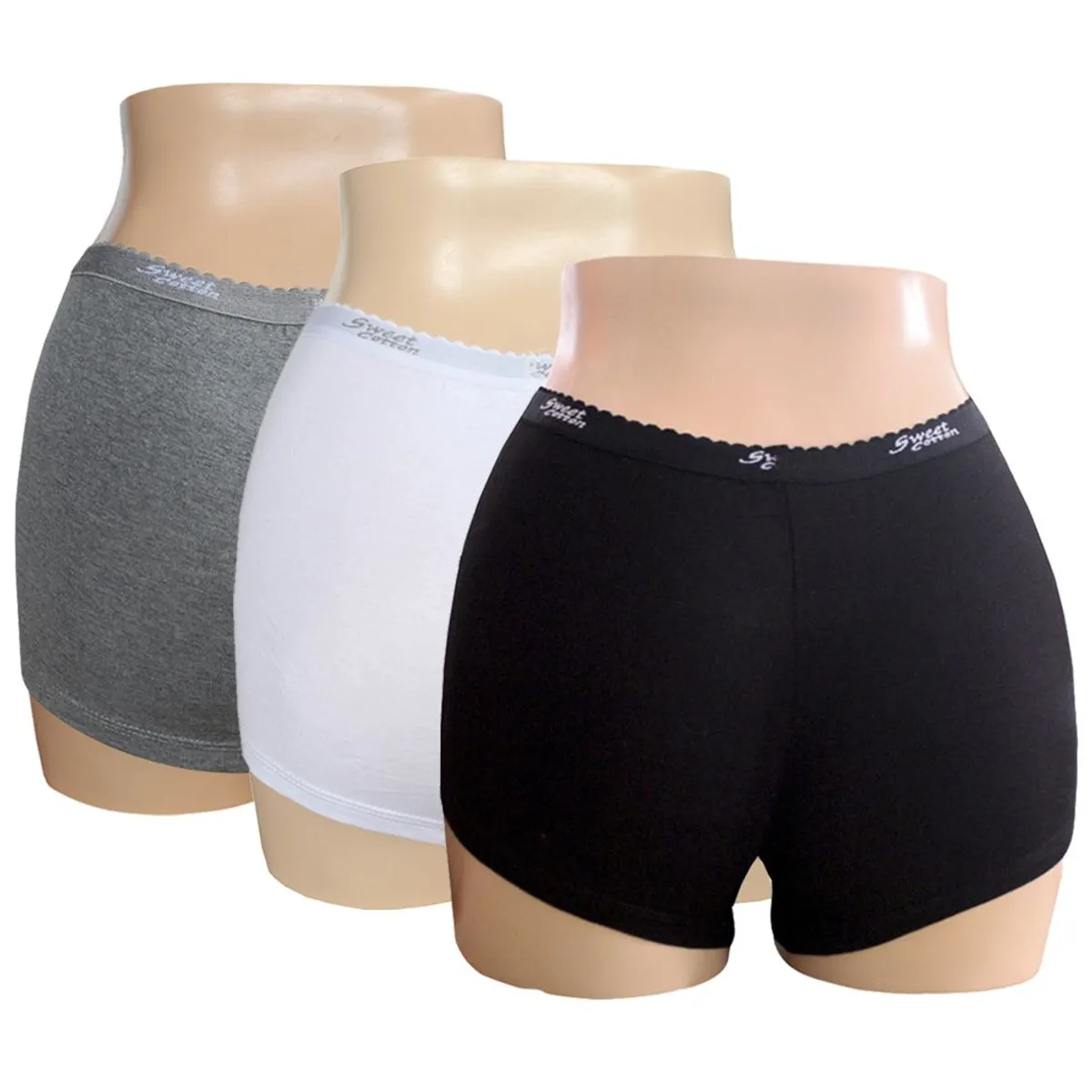 SWEET COTTON - Bóxer Deportivo Sweet Cotton Pack X3 Multicolor Algodón