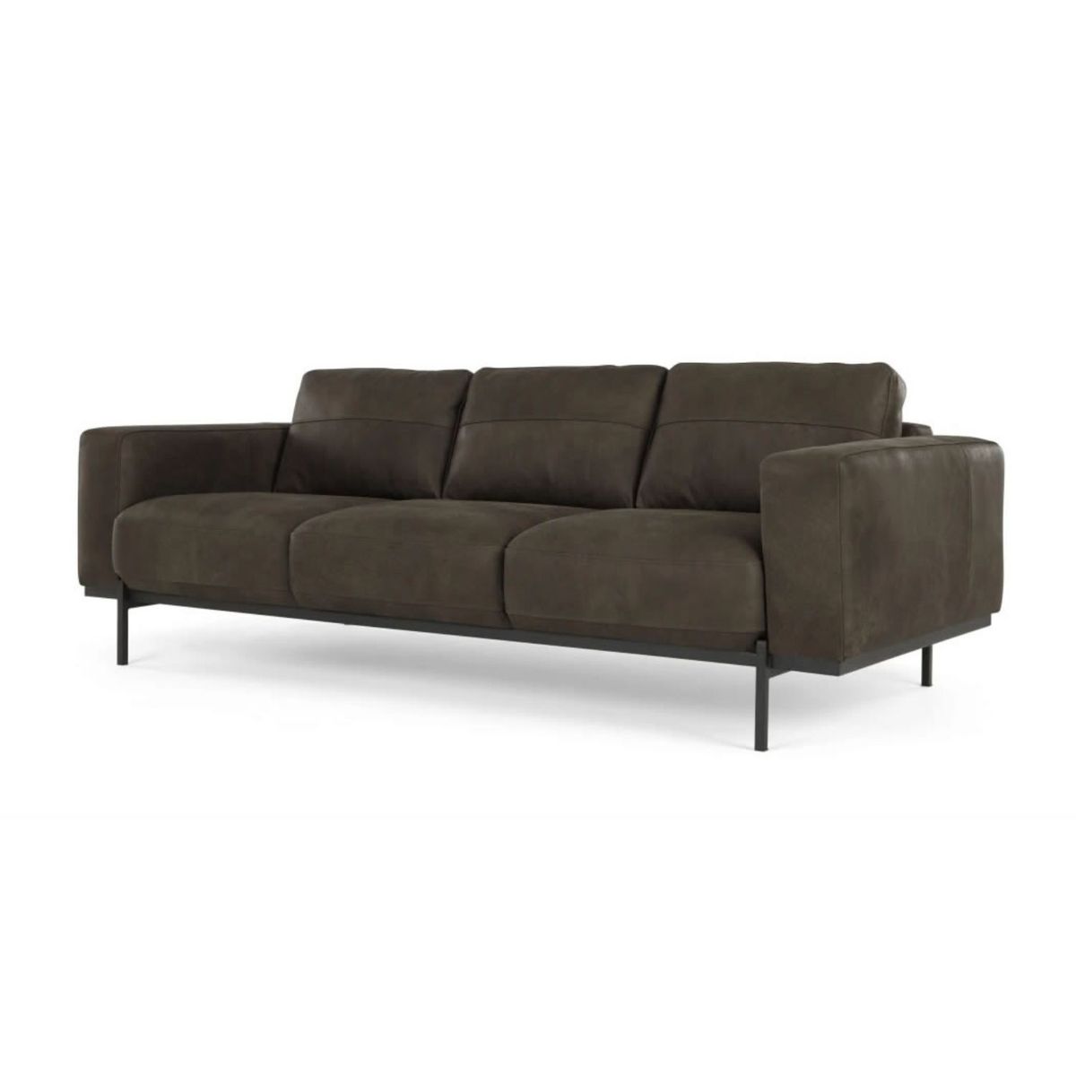 YOLODECORO - Sofá Jarrod De 3 Cuerpos Trufa Marrón