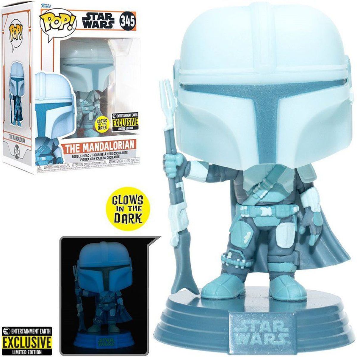 FUNKO - Funko pop star wars the mandalorian gitd sticker oficial ee exclusive