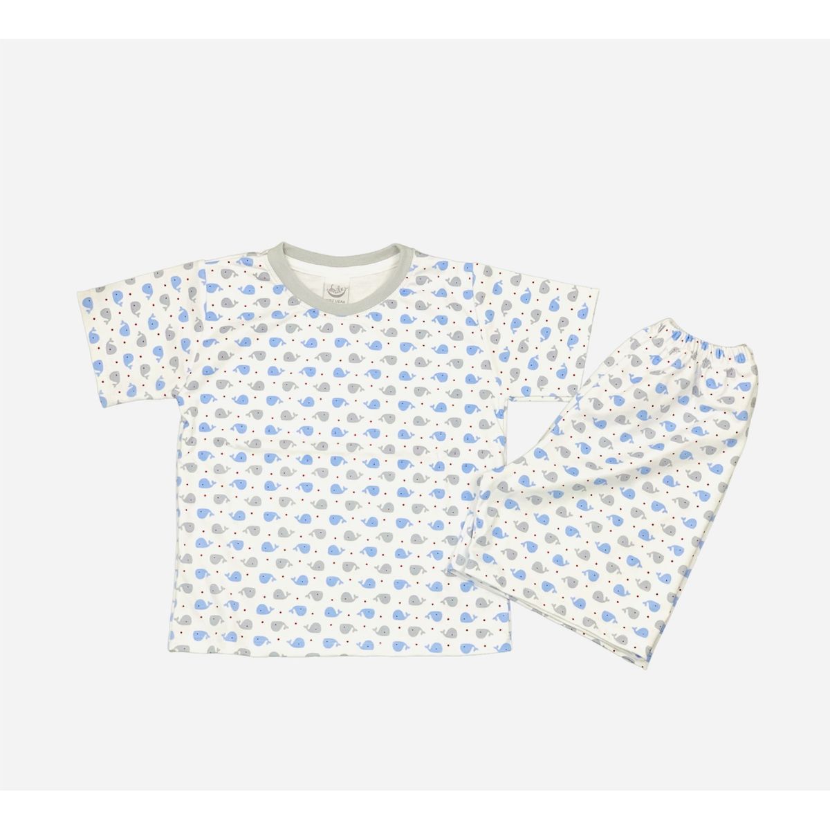 OTTOWARE - PIJAMA NIÑO BALLENA CELESTE