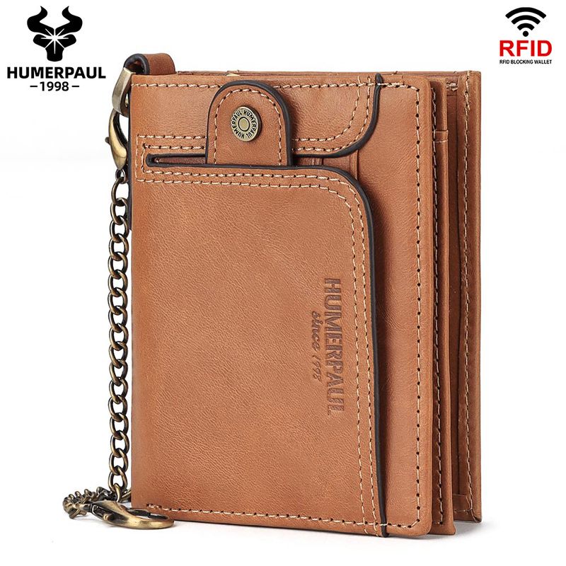 GENERICO - Billetera de Cuero Vacuno con RFID BP950