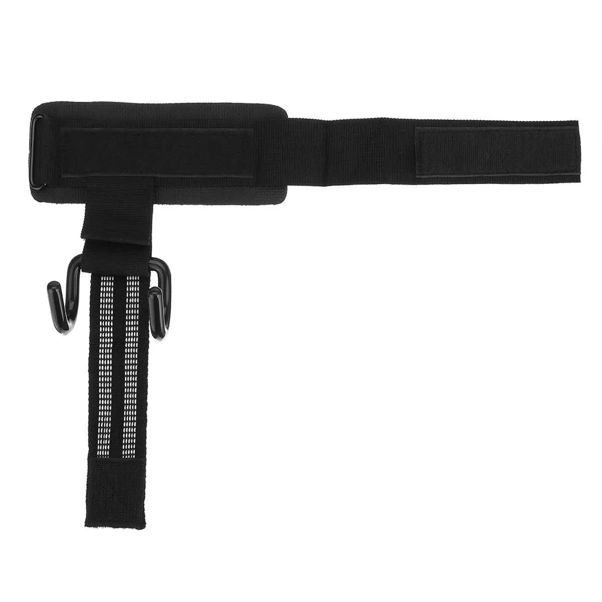 TODO FIT - Straps  Muñequeras  Ganchos Para Peso Levantamiento de Barra Negro