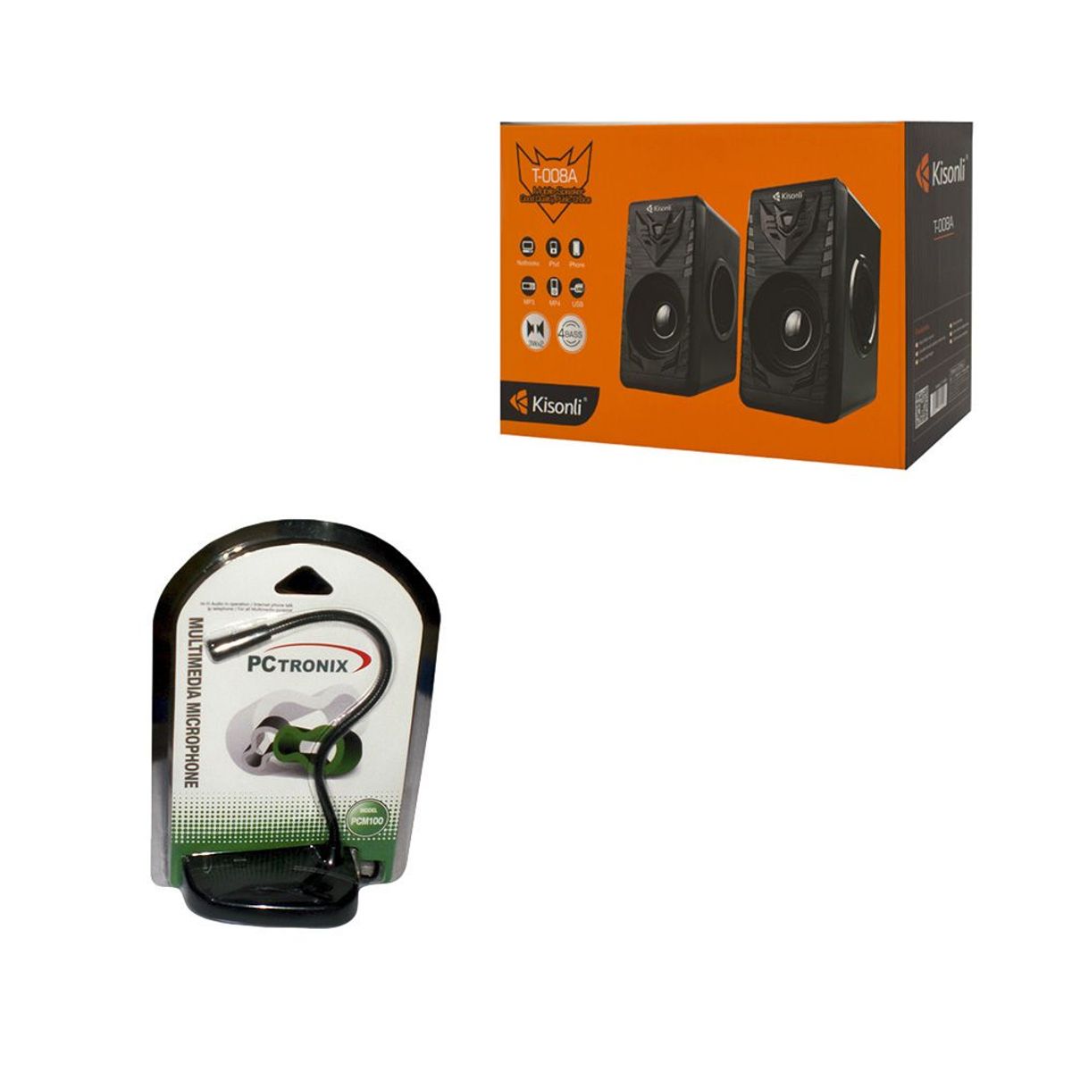 pctronix - Combo microfono parlantes - para tu pc o laptop