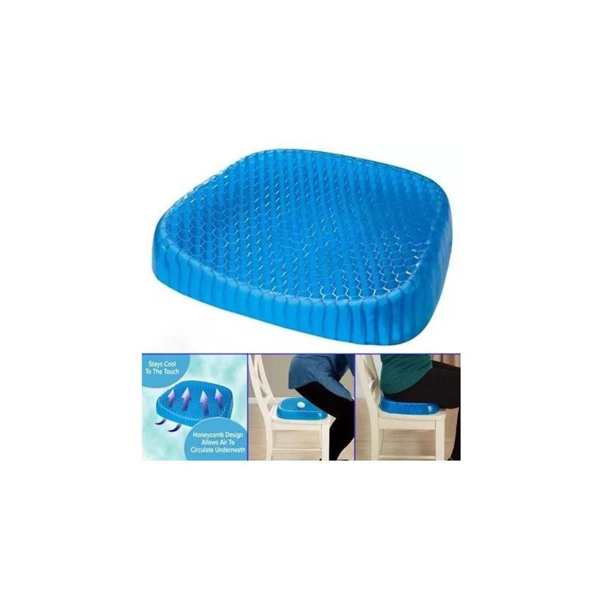 HOLGU - Asiento Cojín De Gel Refrescante Ortopédico