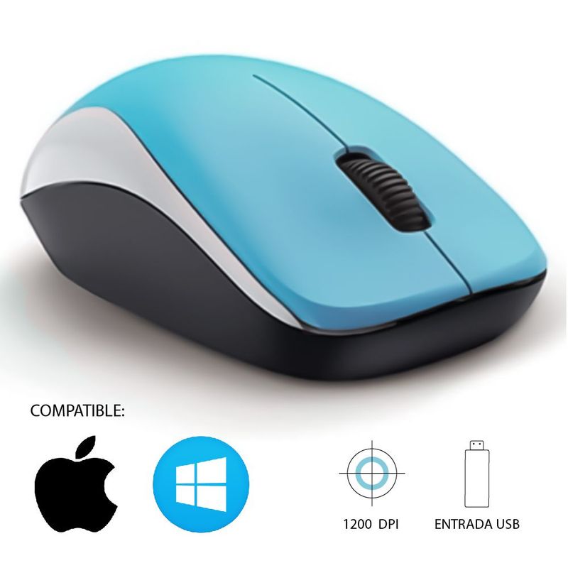 GENIUS - Mouse Inalámbrico Genius NX-7000 Azul