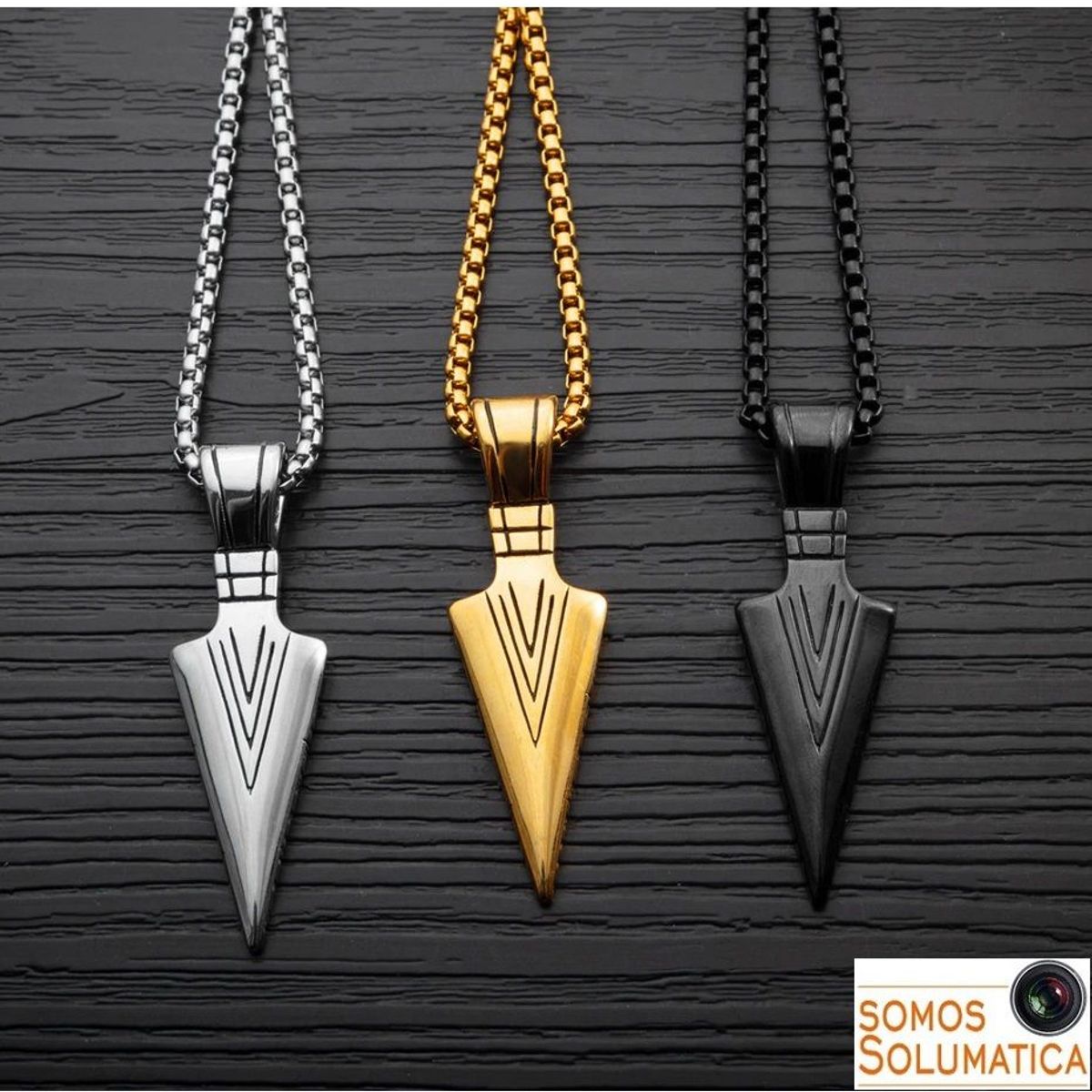 OEM - Collar Acero Inoxidable - Punta De Flecha Moda Coreana - Plateado