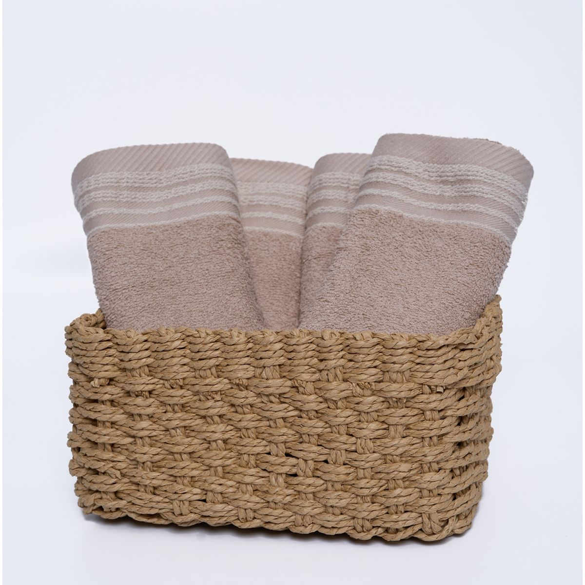 SLEEPER - Pack de 04 Toallas de Mano 480grs Tulum Beige