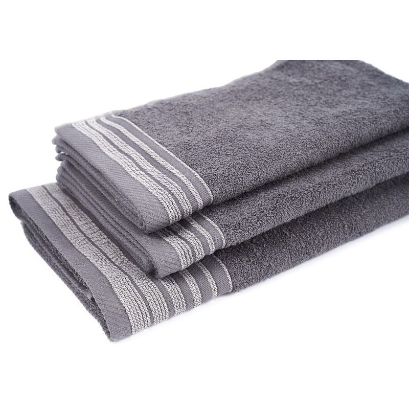 SLEEPER - Pack x 02 Toallas de Mano 480grs Tulum Gris